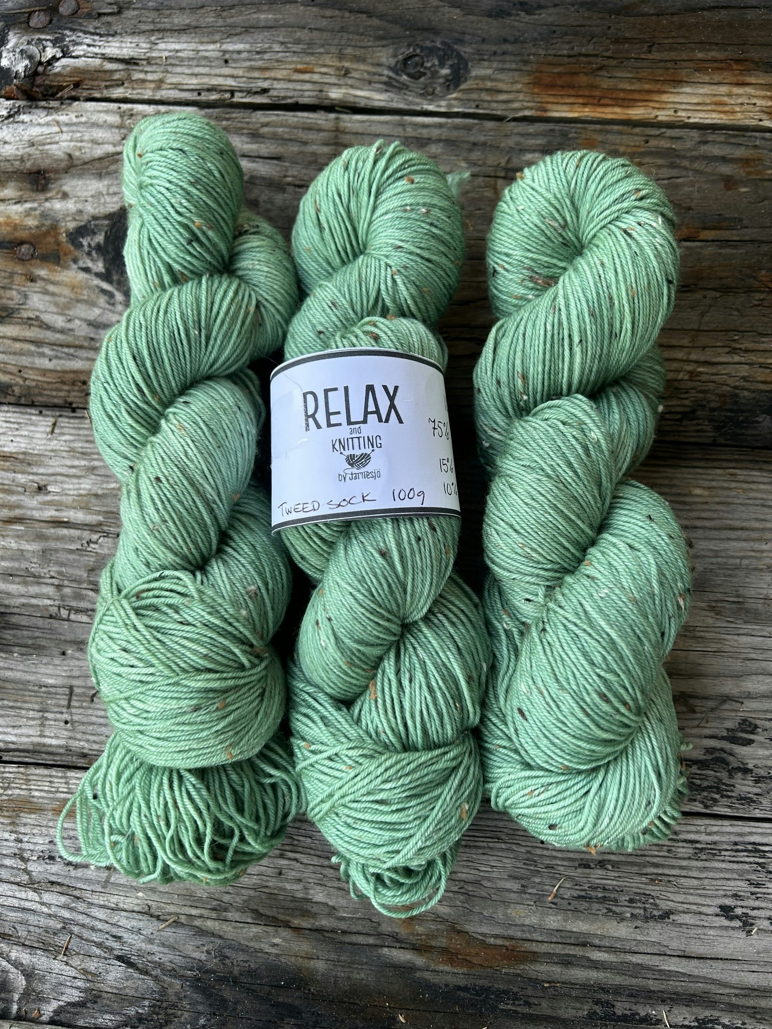 Tweed Sock, 100 g, handfärgat