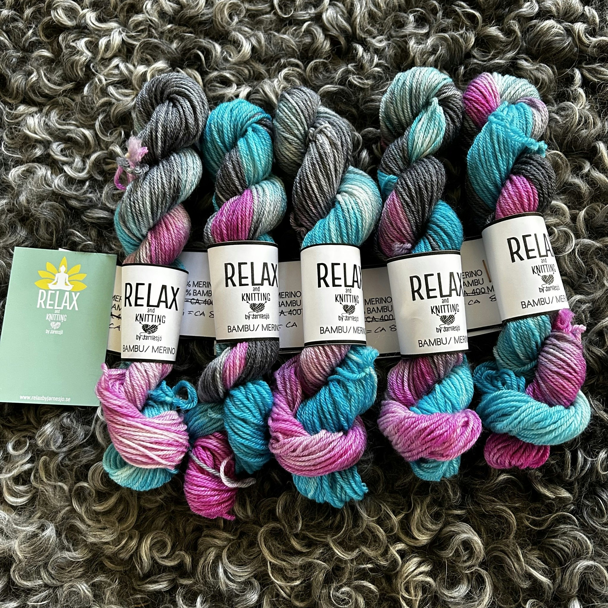 Bambu/Merino, 20 g, handfärgat