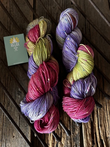 Tweed Merino, Multi Nep, 100 g, handfärgat