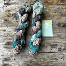 Merino Sock, 50 g, Handfärgat