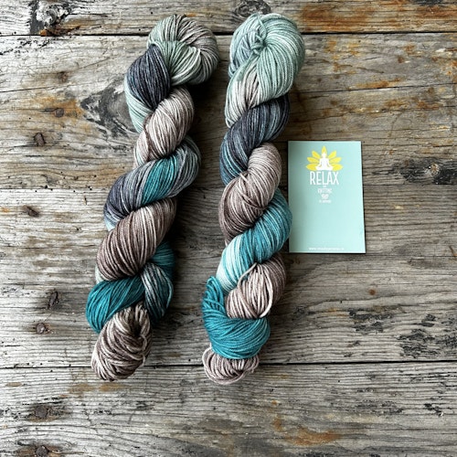 Merino Sock, 50 g, Handfärgat