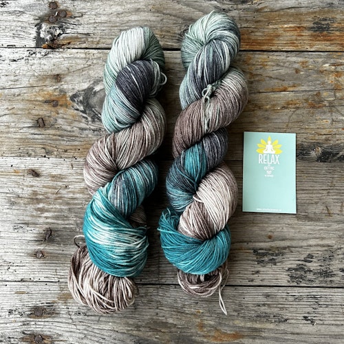 Merino Sock, 100 g, Handfärgat