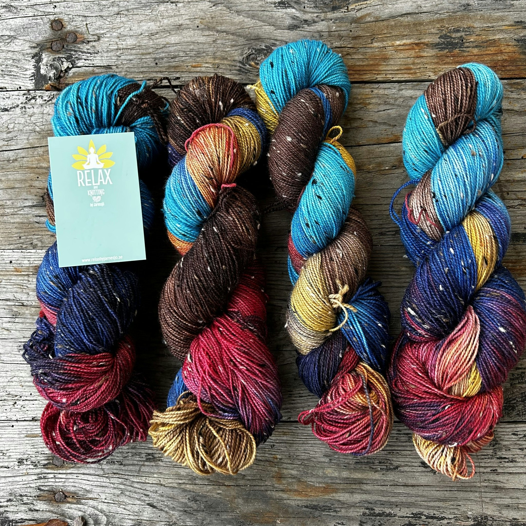 Tweed Merino, Brun Nep, 100 g, handfärgat