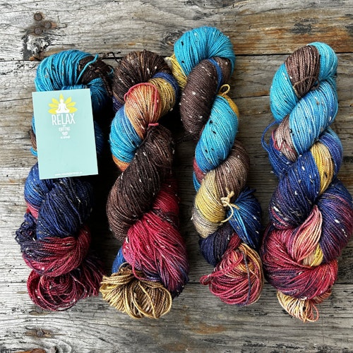Tweed Merino, Brun Nep, 100 g, handfärgat