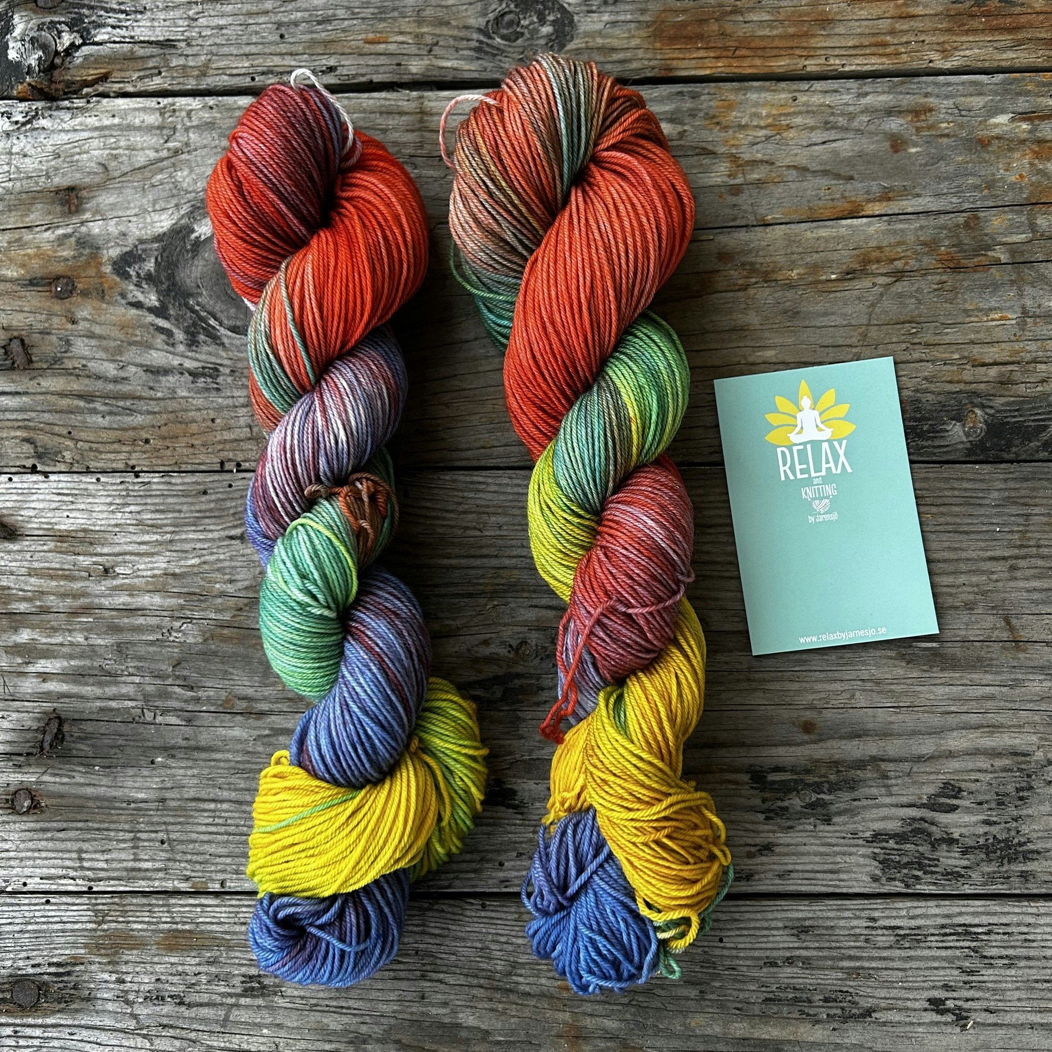 Merino Sock, 50 g, Handfärgat