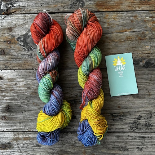 Merino Sock, 50 g, Handfärgat