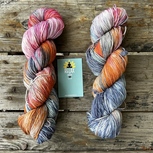 Merino Sock, 100 g, Handfärgat