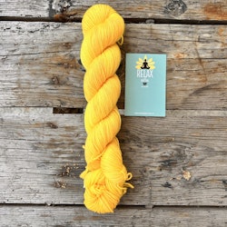 Merino Sock, 50 g, Handfärgat, knallgul