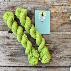 Merino Sock, 20 g, Handfärgat, Grönt äpple