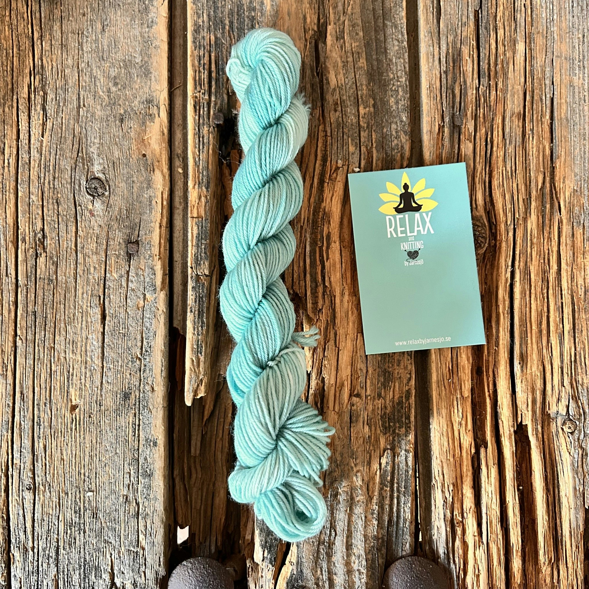 Merino Sock, 20 g, Handfärgat, Turkos