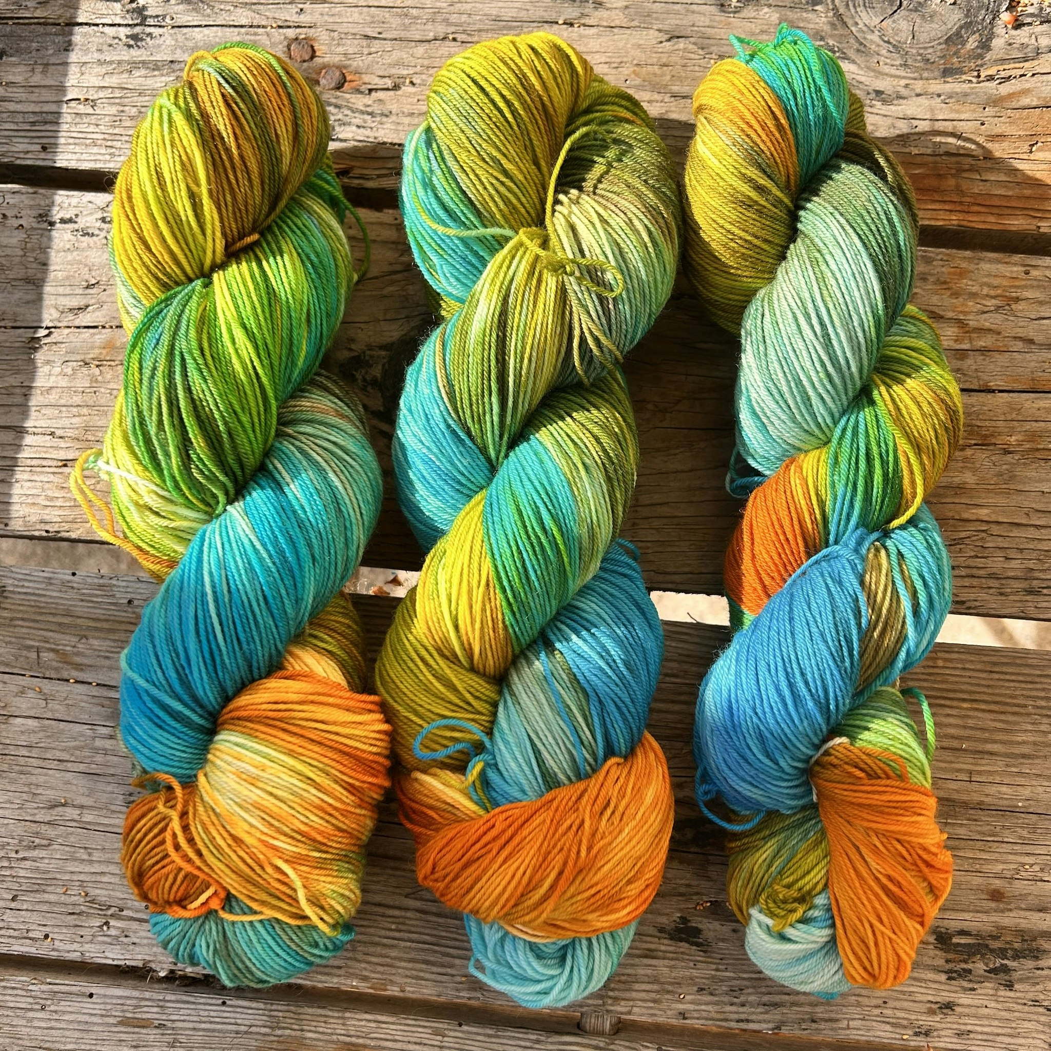 Merino Sock, 100 g, Handfärgat