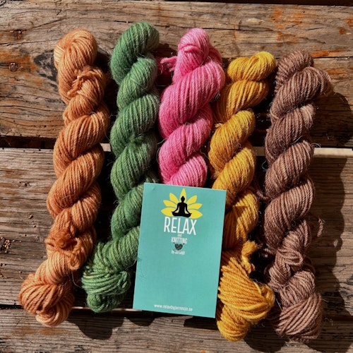Alpacka Sock, handfärgat