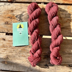 Kopia Yak Sock, 20 g, handfärgat. Bordeaux