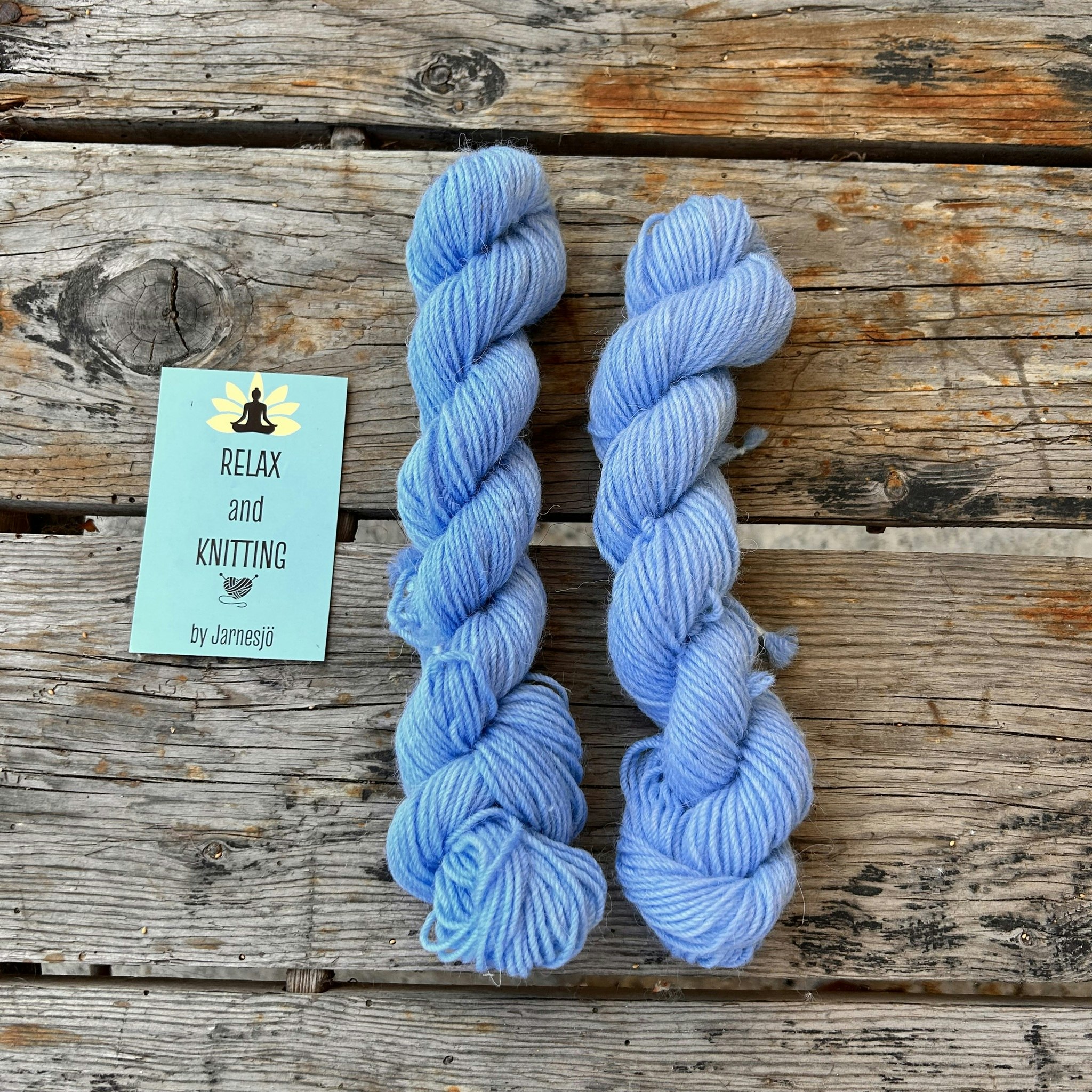 Alpacka Sock, 20 g, baby blå