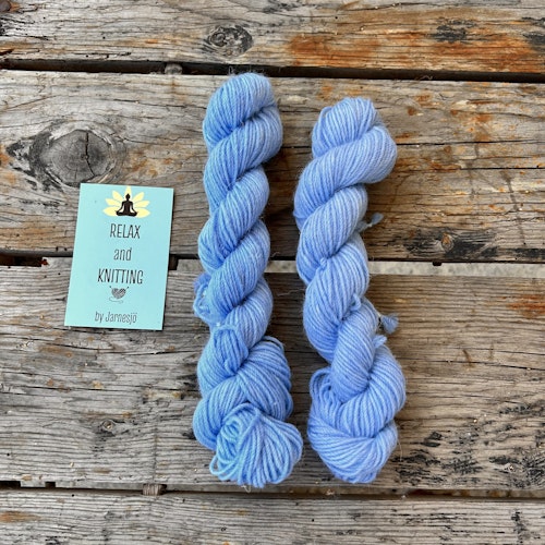 Alpacka Sock, 20 g, baby blå