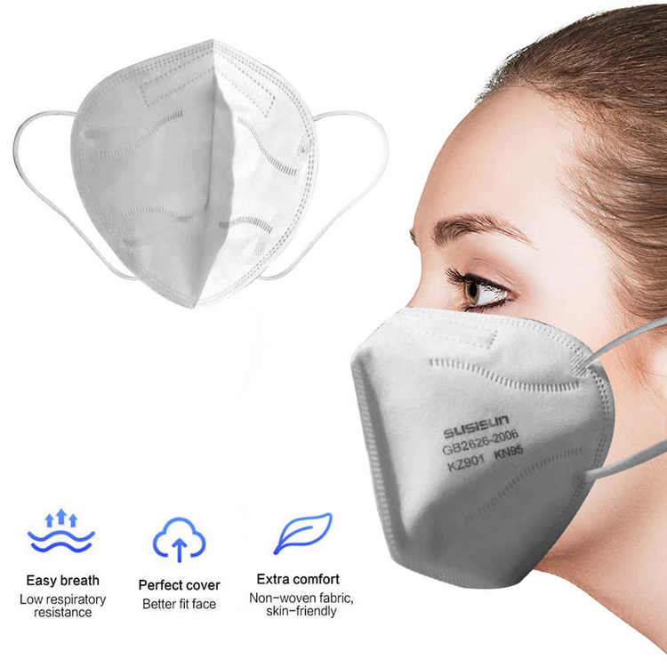 Ansiktsmask KN95 med över 95% filtrering 50-pack