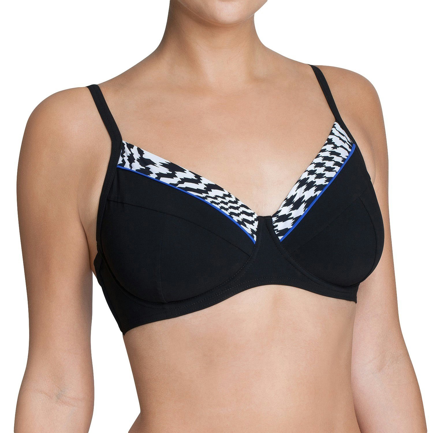 Sloggi Swim Bh Black Pepita CTOW Bikinitopp 36E