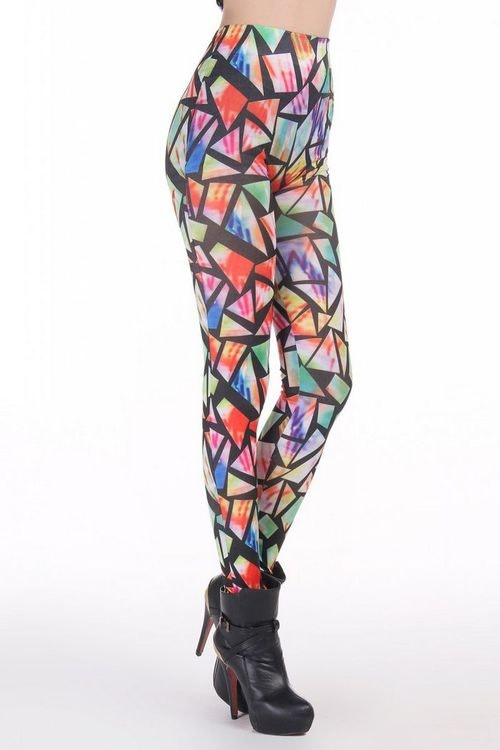 Rainbow glass leggings