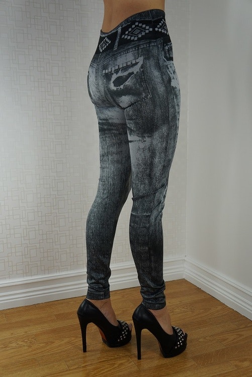 Diva Angel Jeans Print Leggings