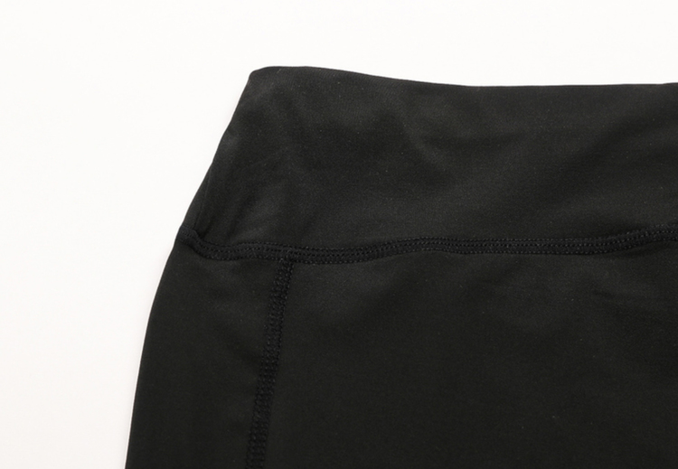 Svarta elastiska Träningsshorts fickor på båda sidorna