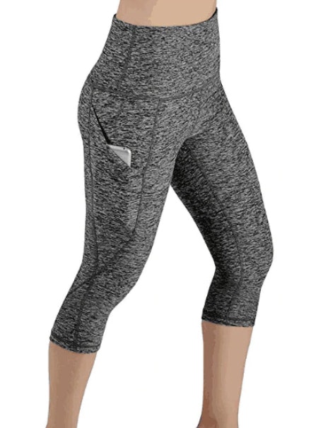 Yoga Fitness Capri med fickor leggings tights