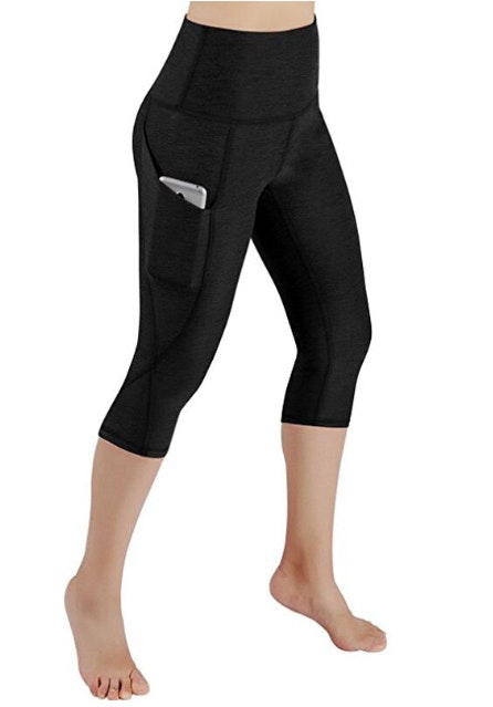 Yoga Fitness Capri med fickor leggings tights