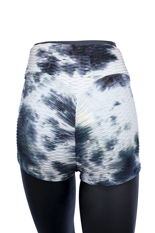 Svart Vita Shorts Tie Dye