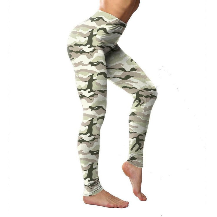 Kamouflage Leggings Ljus