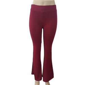 Röda Leggings med vida ben