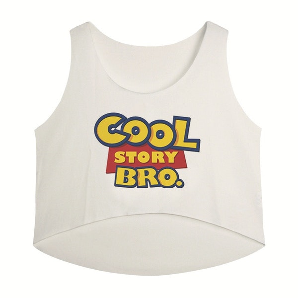 Gul Cool Story Bro Letter Crop topp