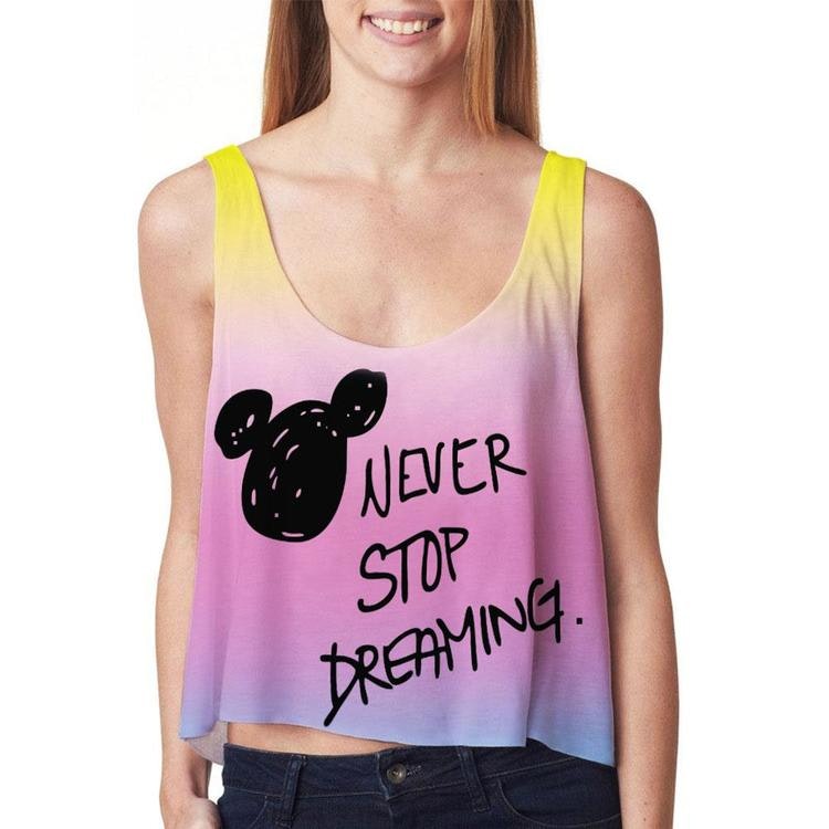 Crop topp Never Stop Dreaming