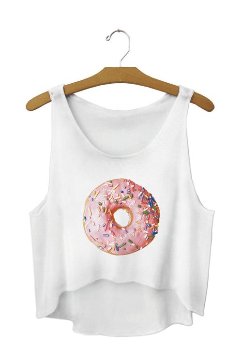 Donuts Munkar Crop Topp