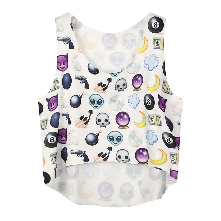 Emoji Crop Top