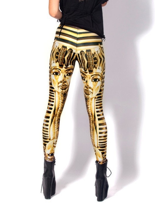 Egyptiskt Farao Mönstrade Leggings Medium