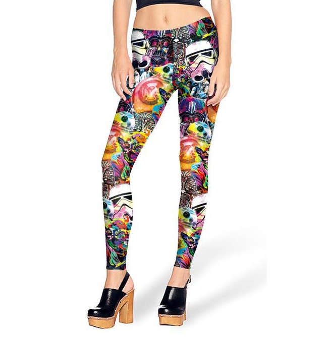 Färgglada Cartoon Leggings