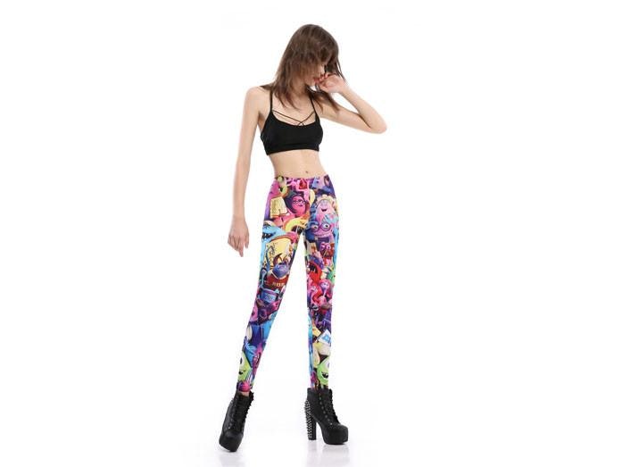 Färgglada Monster Leggings