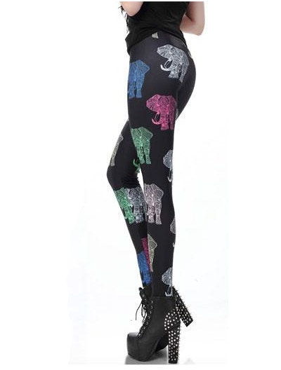 Tribal Elephant Leggings