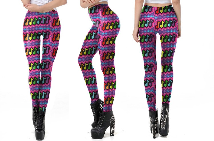 Musical Regnbågs Leggings