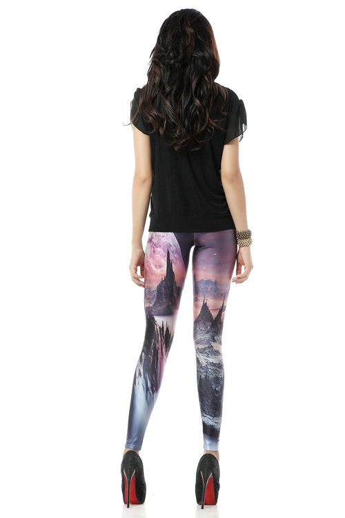 Naturmönstrade Leggings