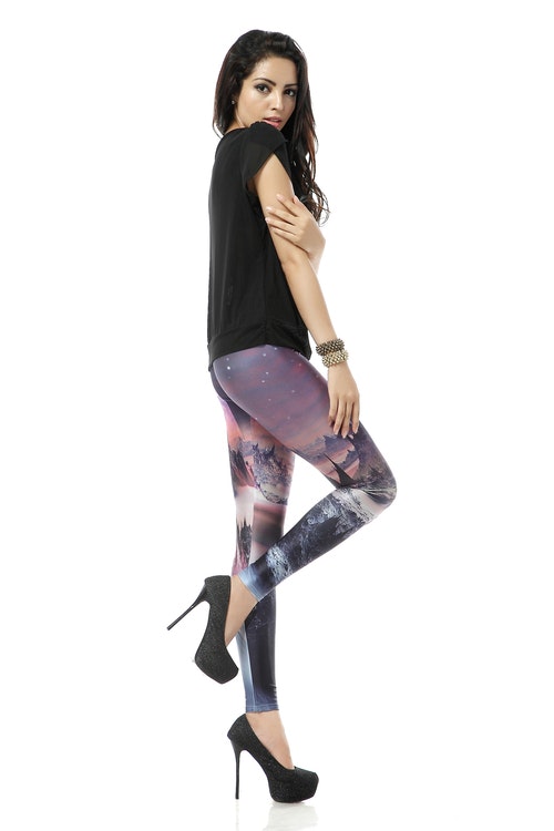 Naturmönstrade Leggings