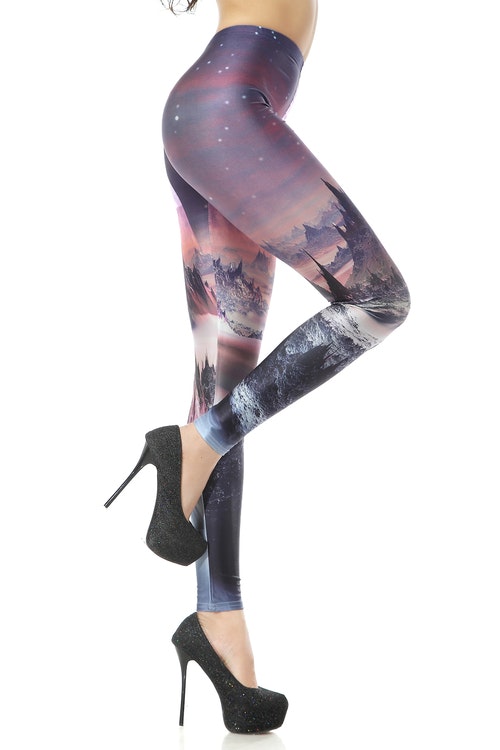 Naturmönstrade Leggings