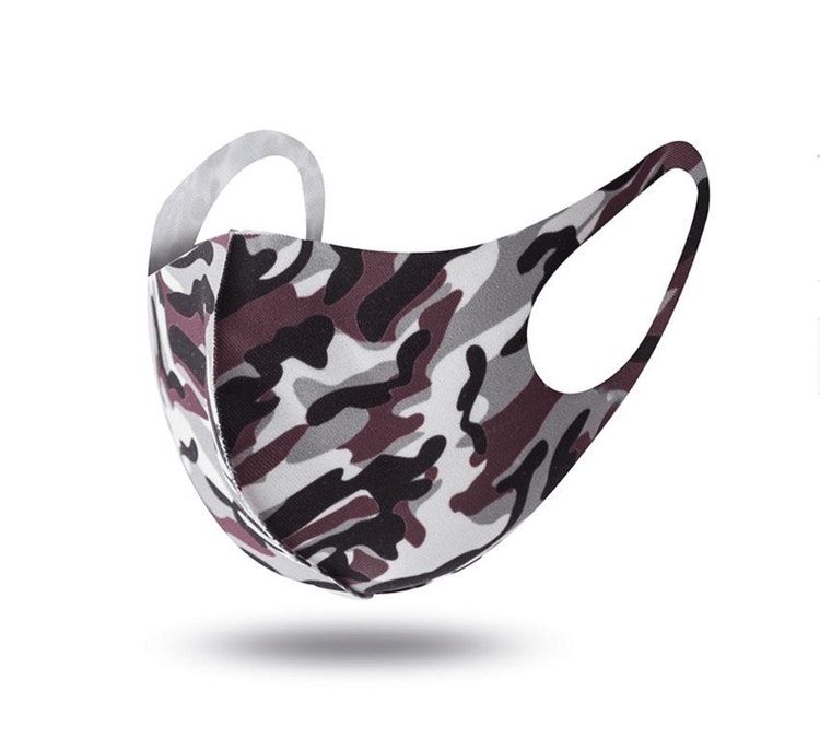 Tvättbara Munskydd i bekväm design Camouflage 3-pack