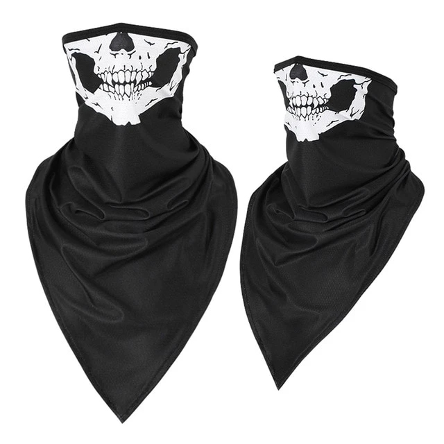 Munskydd Ansiktsscarf Bandana Baklava Tvättbar Skelettmun