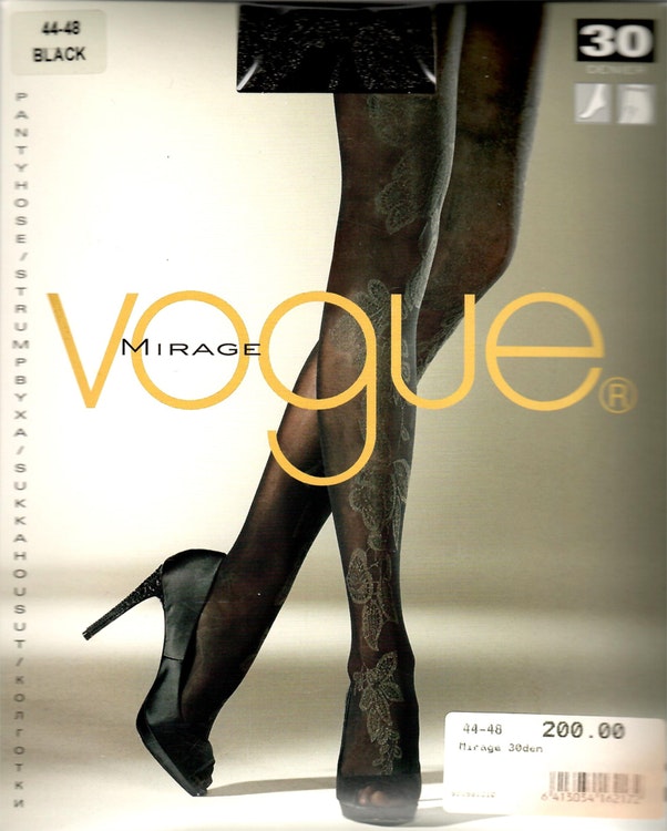 Vogue Mirage Strumpbyxa 30 den Black 44-48