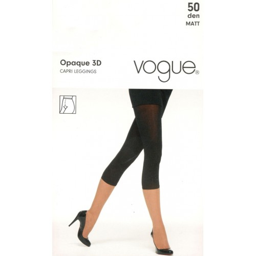 Vogue Capri Leggings 3D 50 den Black S-M