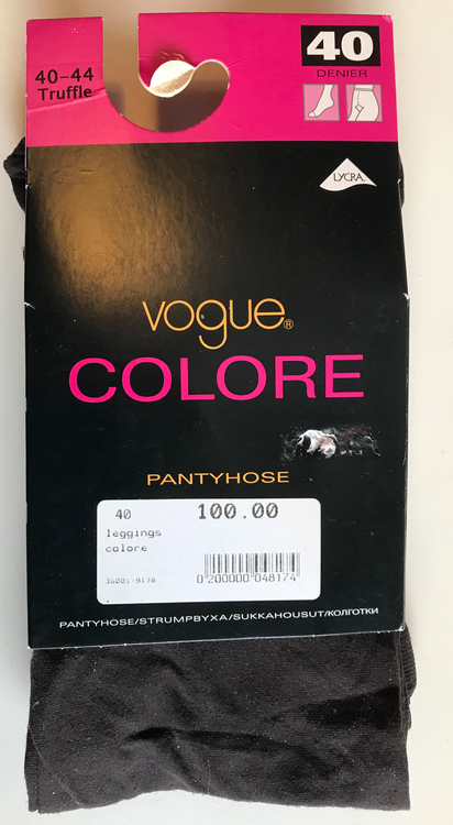Vogue Strumpbyxa Leggings Colore Mörkbrun Truffle 40 den 40-44