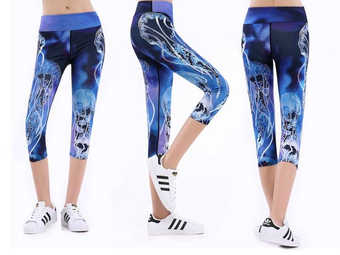 Deep Blue Yoga Capri