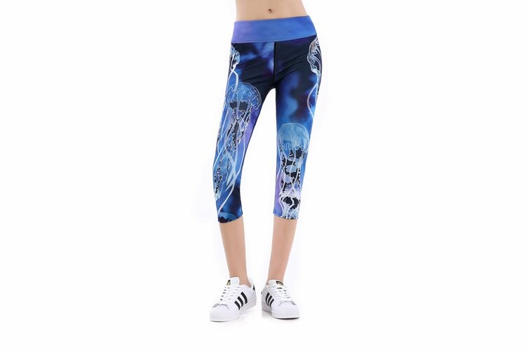 Deep Blue Yoga Capri