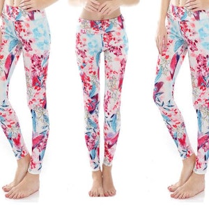 Cherry Blossom Yoga Leggings