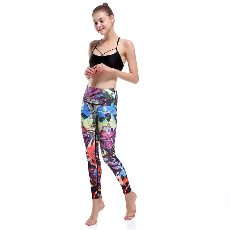 Mönstrade Yoga Leggings